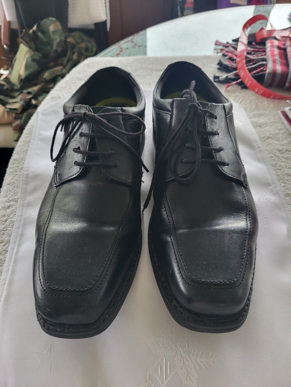 Clarks Mens Black Dress Shoes Size 10